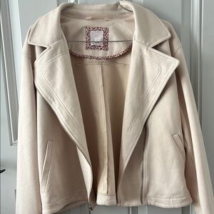 LC Lauren Conrad Cream Jacket Classic Tailored Design